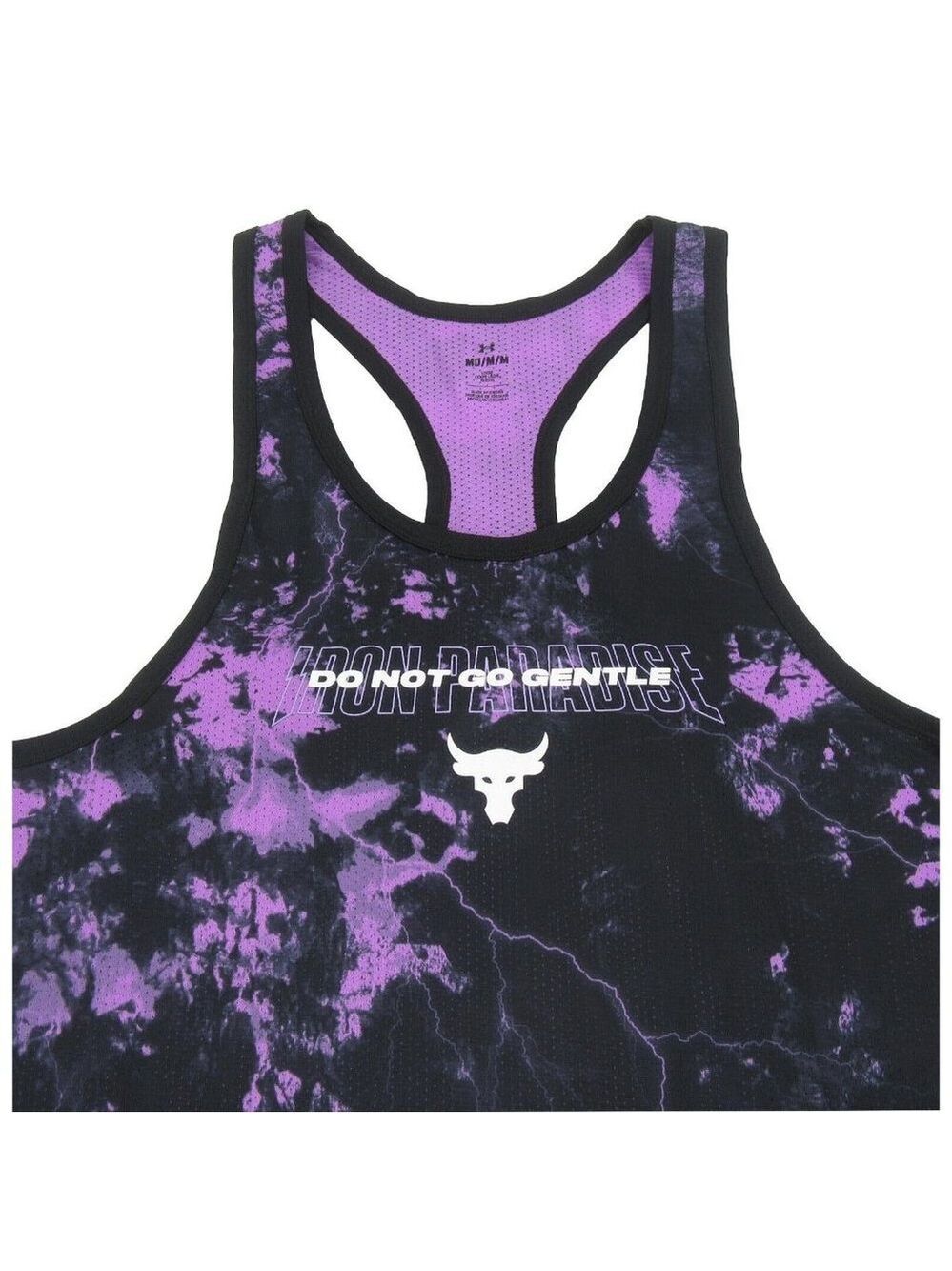 Under Armour Project Rock "Do Not Go Gentle" Gym Tank Top Mens Size Medium NEW